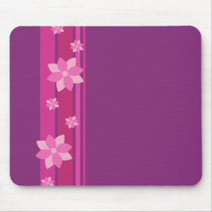 Pink Flowers Mouse Pad