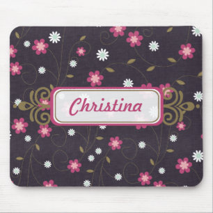 Pink Flowers Mousepad