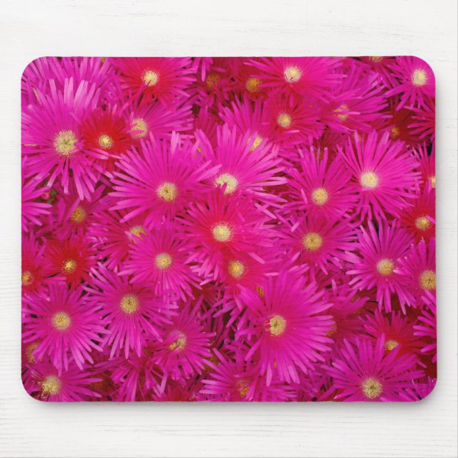 Pink flowers Mousepad (Front)
