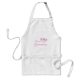 Pink Flowers New Grandma Tshirts and Gifts Standard Apron