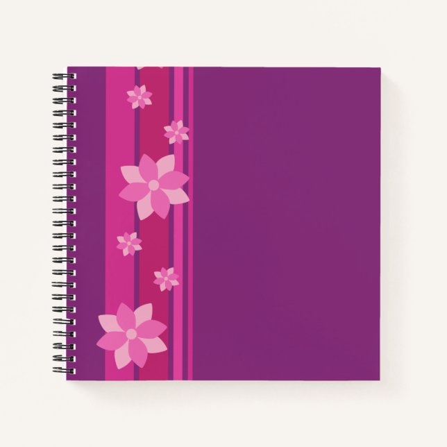 Pink Flowers Notebook (Front)