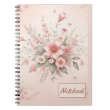 Pink Flowers Notebook