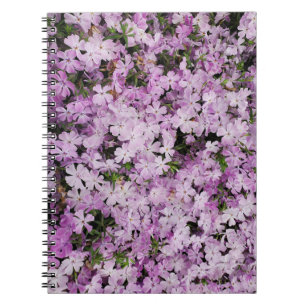Pink flowers notebook