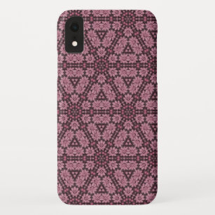 Pink Flowers On Vintage Knitting 3D  Pattern Case-Mate iPhone Case