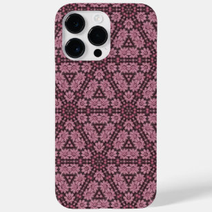 Pink Flowers On Vintage Knitting 3D  Pattern Case-Mate iPhone 14 Pro Max Case