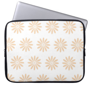 Pink flowers pattern. art,artwork,background,bloom laptop sleeve