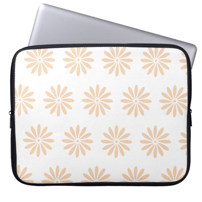Pink flowers pattern. art,artwork,background,bloom laptop sleeve (Front)