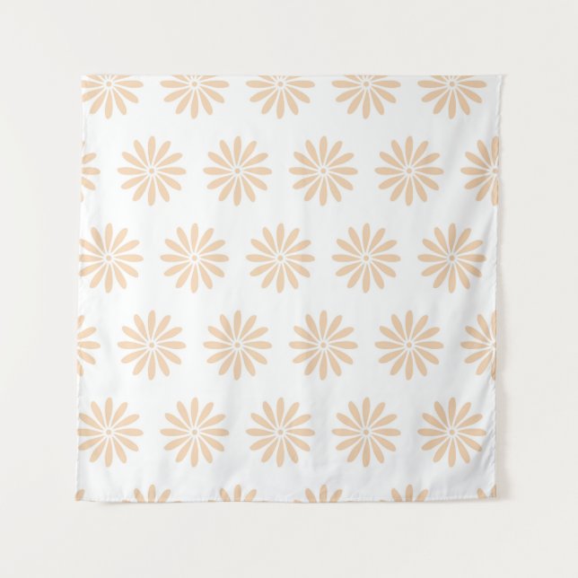 Pink flowers pattern. art,artwork,background,bloom tapestry (Front)