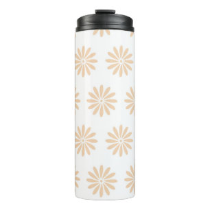 Pink flowers pattern. art,artwork,background,bloom thermal tumbler