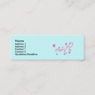 Pink Flowers Profile Card