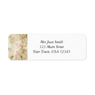 Pink Flowers Return Address Label