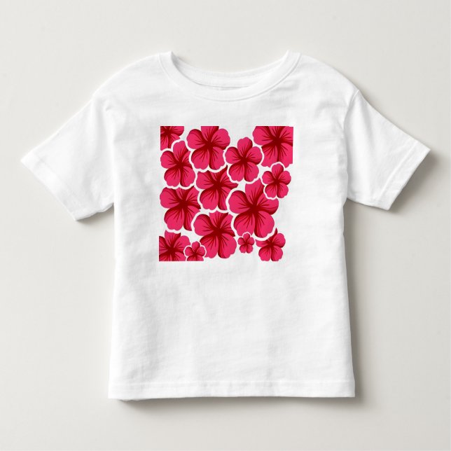 Pink flowers sunshine day for my cute little baby  toddler T-Shirt (Front)
