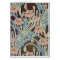 Pink Flowers Textile Design Card