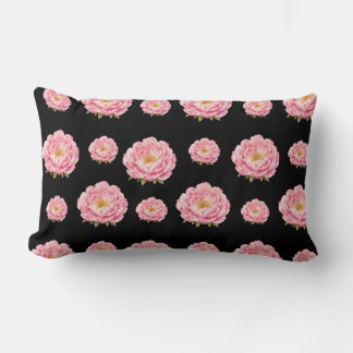 Pink Flowers Throw Pillow