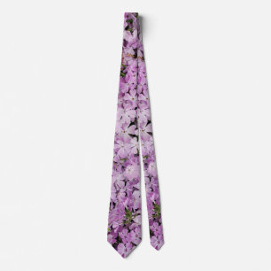 Pink flowers tie