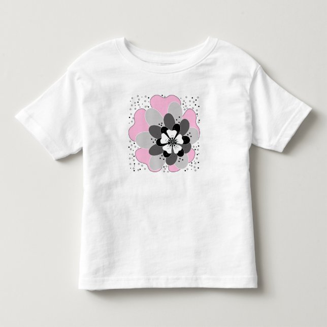 Pink flowers toddler T-Shirt (Front)