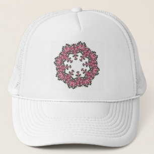 Pink Flowers Trucker Hat