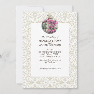 PINK Flowers - Wedding Invite