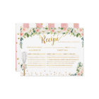 Pink Flowers Whisked away Bridal Shower Recipe