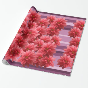 Pink Flowers  Wrapping Paper