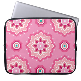Pink & Flowery Pattern Laptop Sleeve