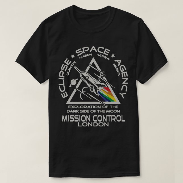 pink floyd  eclipse space T-Shirt (Design Front)
