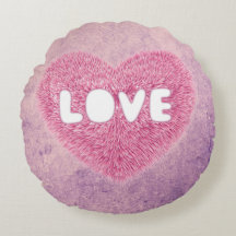 Pink fluffy Love Heart