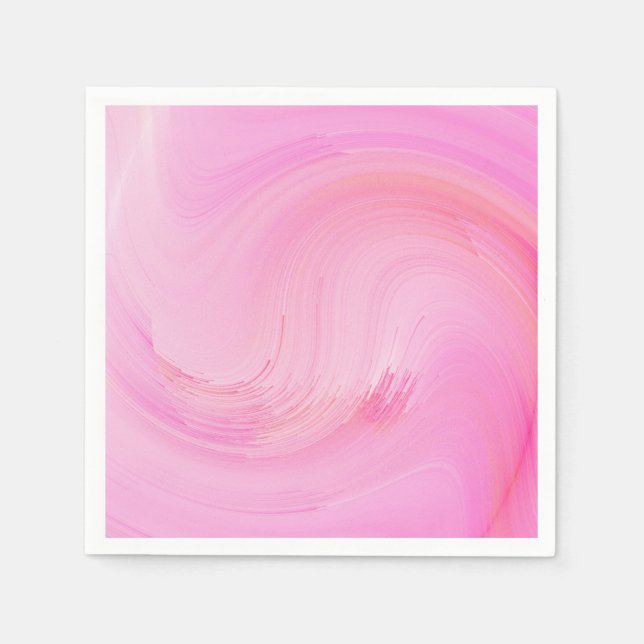 Pink Fluid Pour Ombre Napkin (Front)