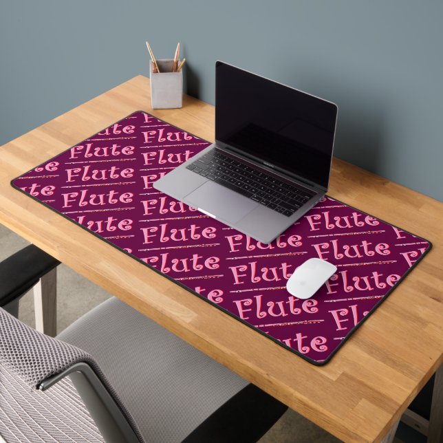 Pink Flute Desk Mat (Office 2)