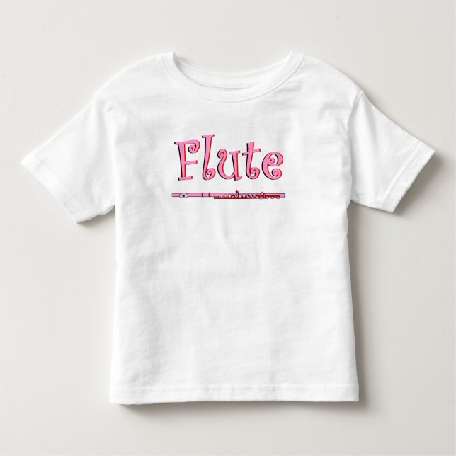Pink Flute Toddler T-Shirt (Front)