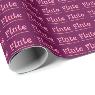Pink Flute Wrapping Paper