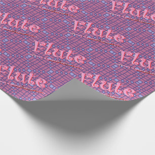 Pink Flute Wrapping Paper