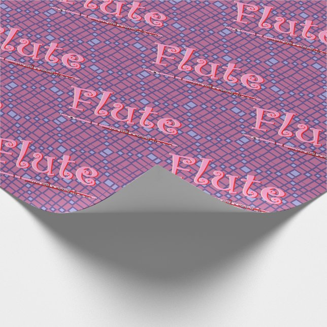 Pink Flute Wrapping Paper (Corner)