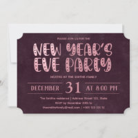 Pink Foil Texture New Year's Party 