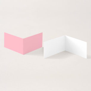 Pink Folded Business Card