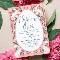 Pink Folk Art Hop On Over Easter Brunch 