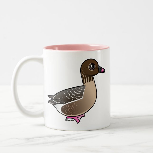 Pink-footed Goose Two-Tone Coffee Mug (Left)