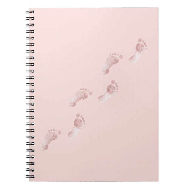Pink Footprints Notebook (Front)