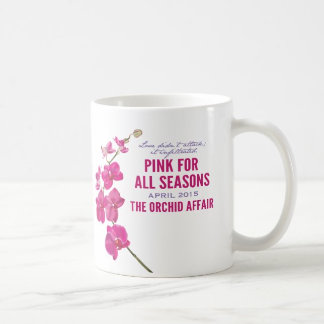 Pink for All Seasons April (Month 8) Mug (Right)