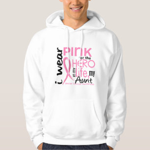 Pink For Hero In Life 2 Aunt Breast Cancer Hoodie