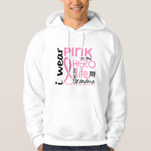 Pink For Hero In Life 2 Grandma Breast Cancer Hoodie