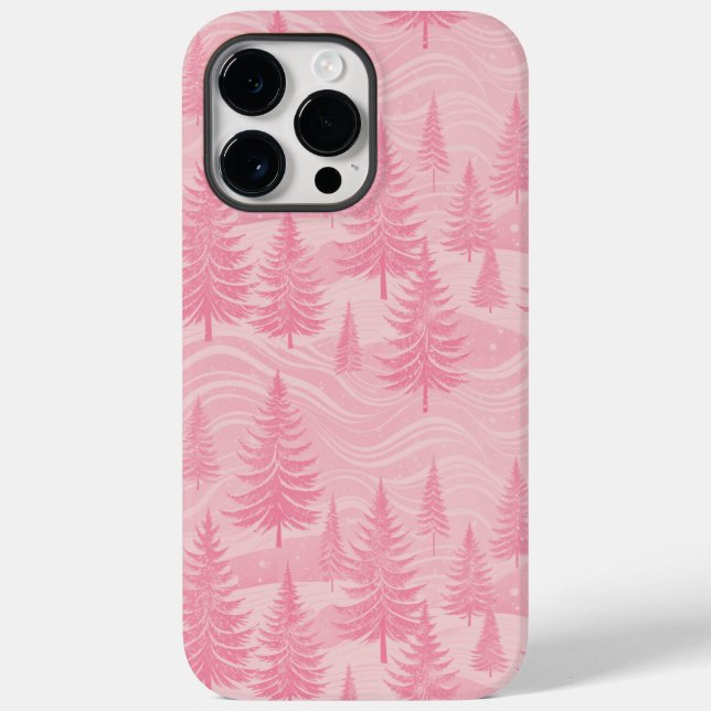 Pink Forest Christmas Case-Mate iPhone Case (Back)