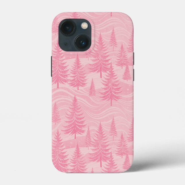 Pink Forest Christmas Case-Mate iPhone Case (Back)