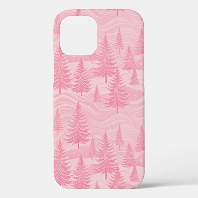Pink Forest Christmas Case-Mate iPhone Case (Back)