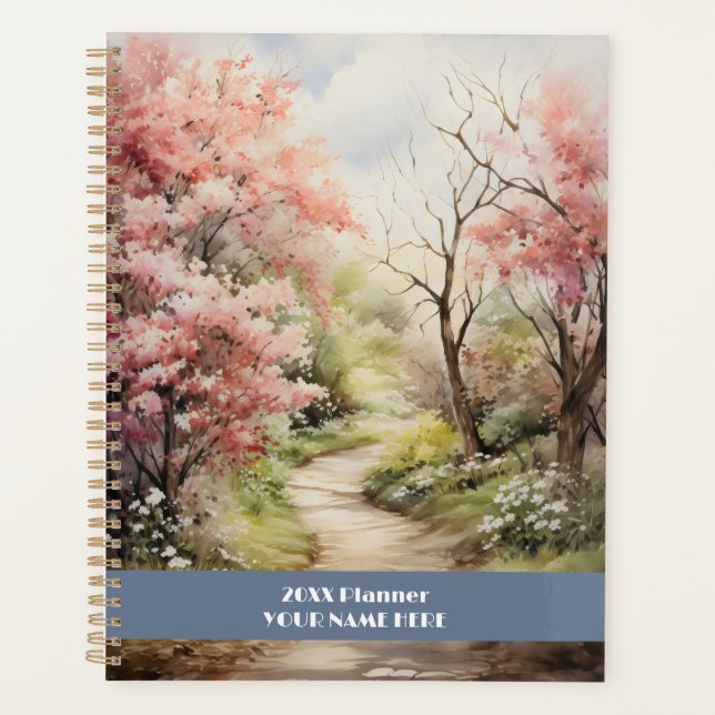 Pink forest Quiet path Planner (Front)