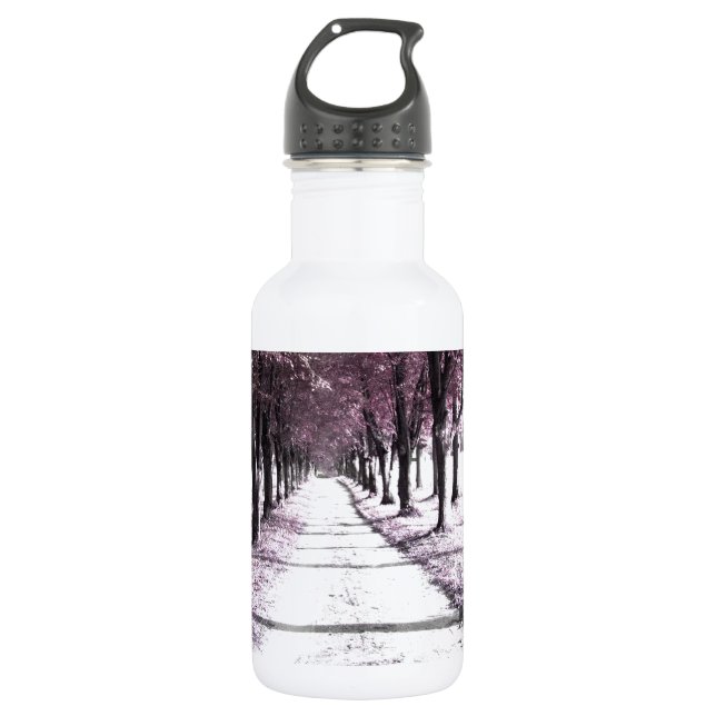 pink forrest gump road 532 ml water bottle (Front)
