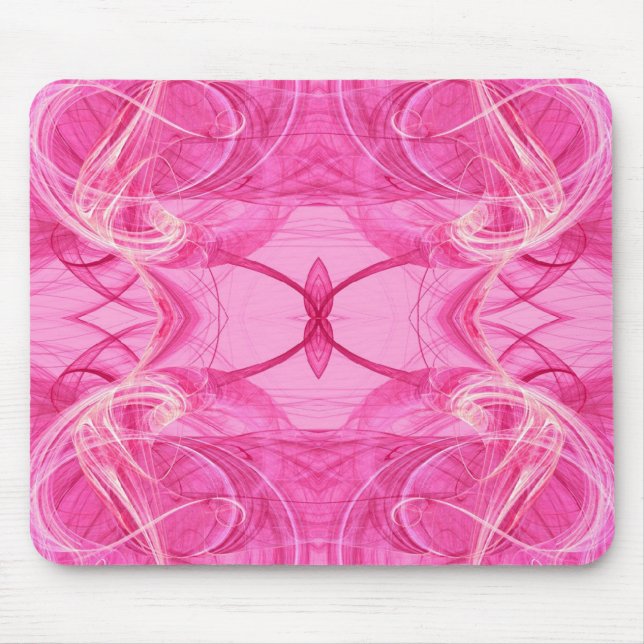 Pink Fractal Mousepad (Front)