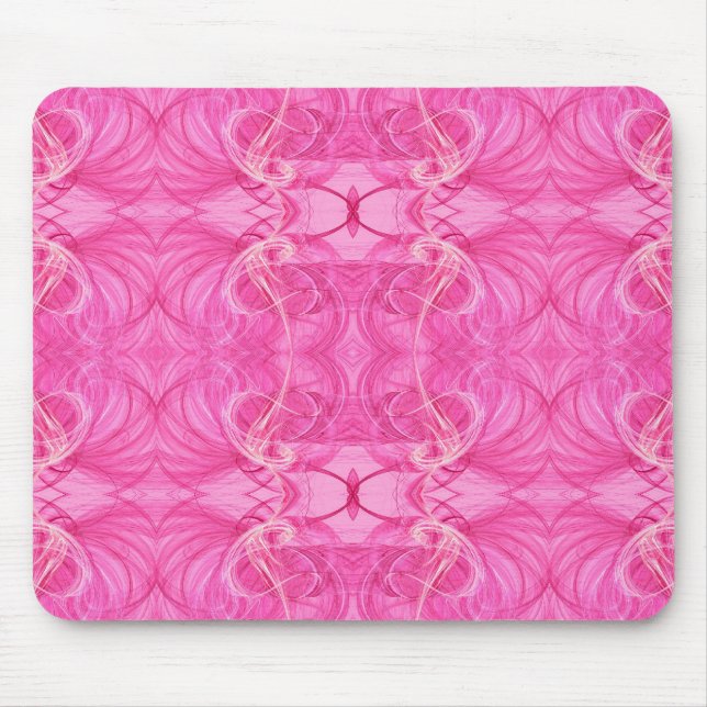 Pink Fractal Mousepad (Front)