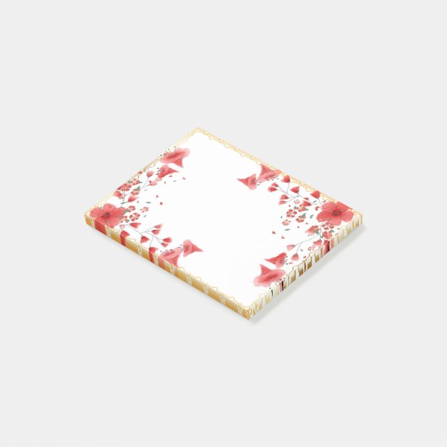 Pink Frame Post-it Notepad (Angled)