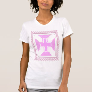Pink Framed Cross T-Shirt